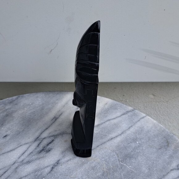 Vintage Mayan Statue Pair - Picture 8 of 11